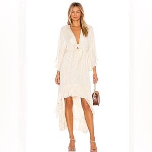 Sundress Womens Juliana Sequin High Low Maxi Dress Saint Barth Coconut
Size M/L